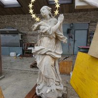 Marien Statue - nach der Reinigung
